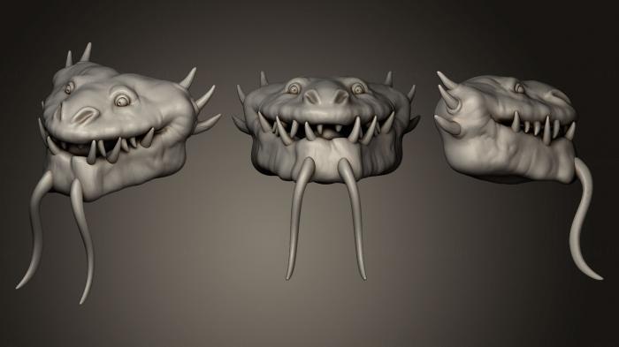 Masks and muzzles of animals (MSKJ_0099) 3D model for CNC machine